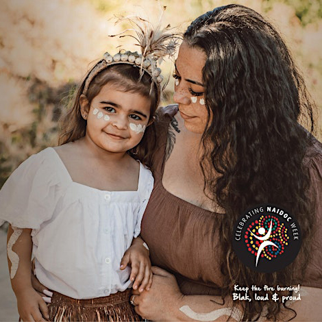 Aboriginal woman and child